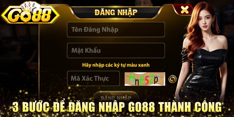 3 bước để đăng nhập Go88 thành công