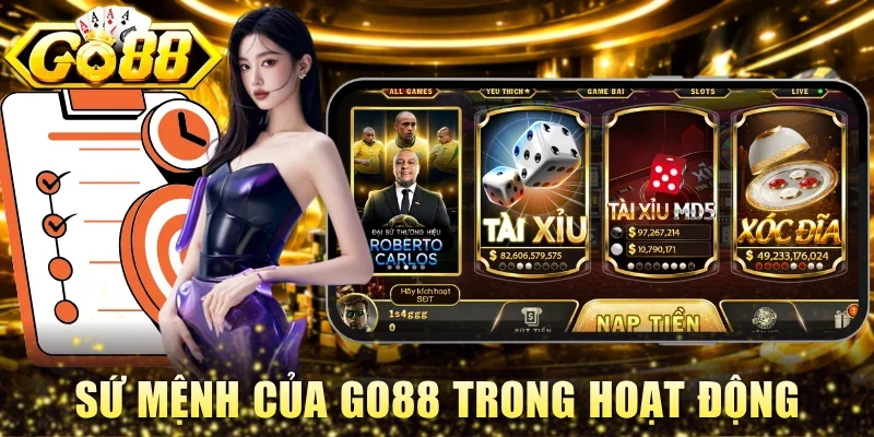 Sứ mệnh của Go88 trong quá trình hoạt động